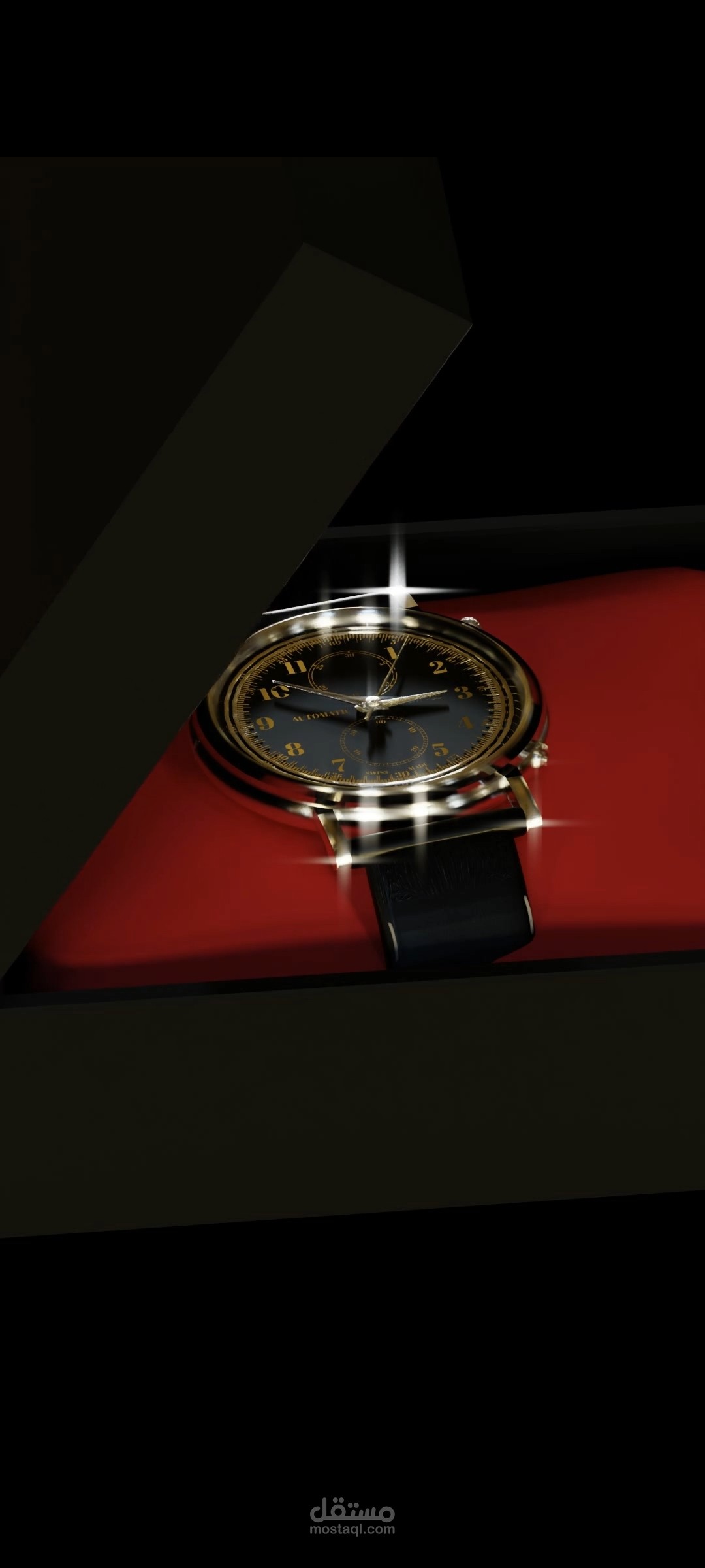 "تصميم ساعة يد ثلاثية الأبعاد مع عرض متحرك احترافي - Blender 3D Animation