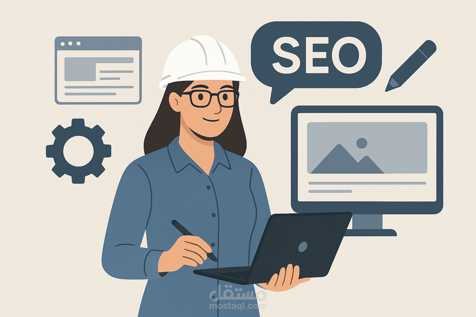 صانع محتوى SEO عربي وانجليزي (منشورات مدونة، صفحات خدمة، منشورات سوشيال، بوستات منديات)