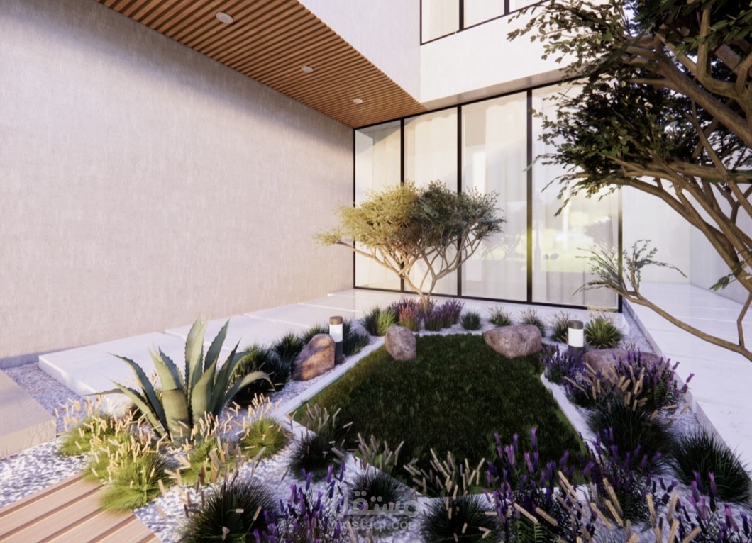 تصميم حديقة صغيرة في السعودية