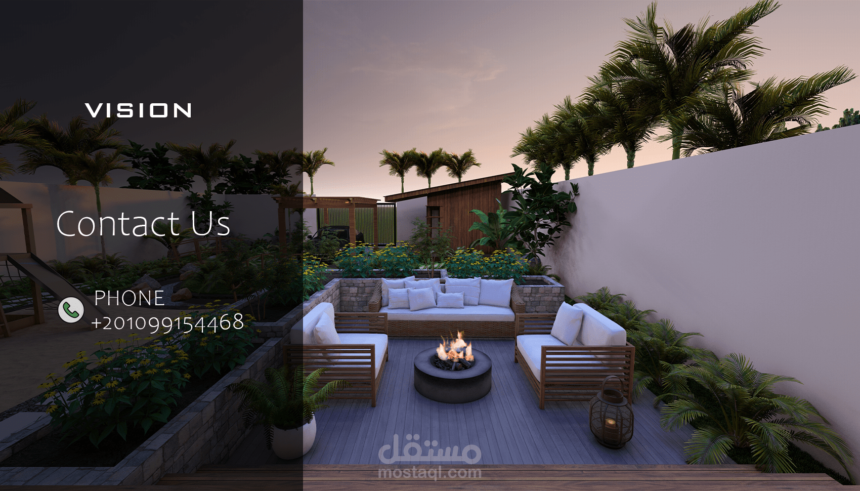 3D Exterior Tropical Chalet Design