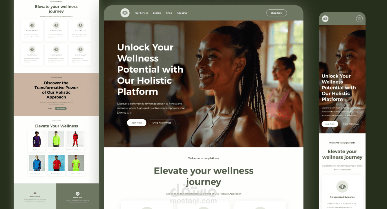 Sportwear Landing page ( Responsive )