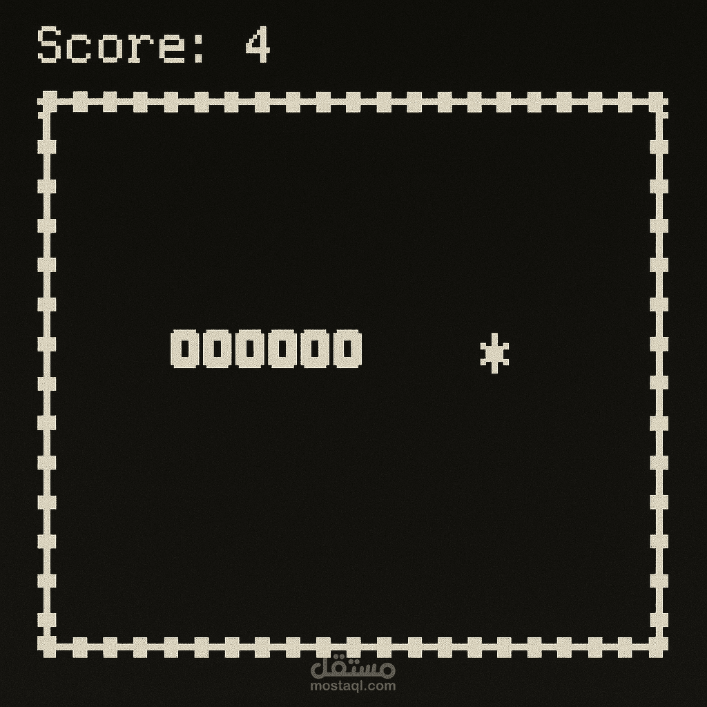 لعبة الدودة (Snake Game) بلغة Assembly - مشروع احترافي للبيع