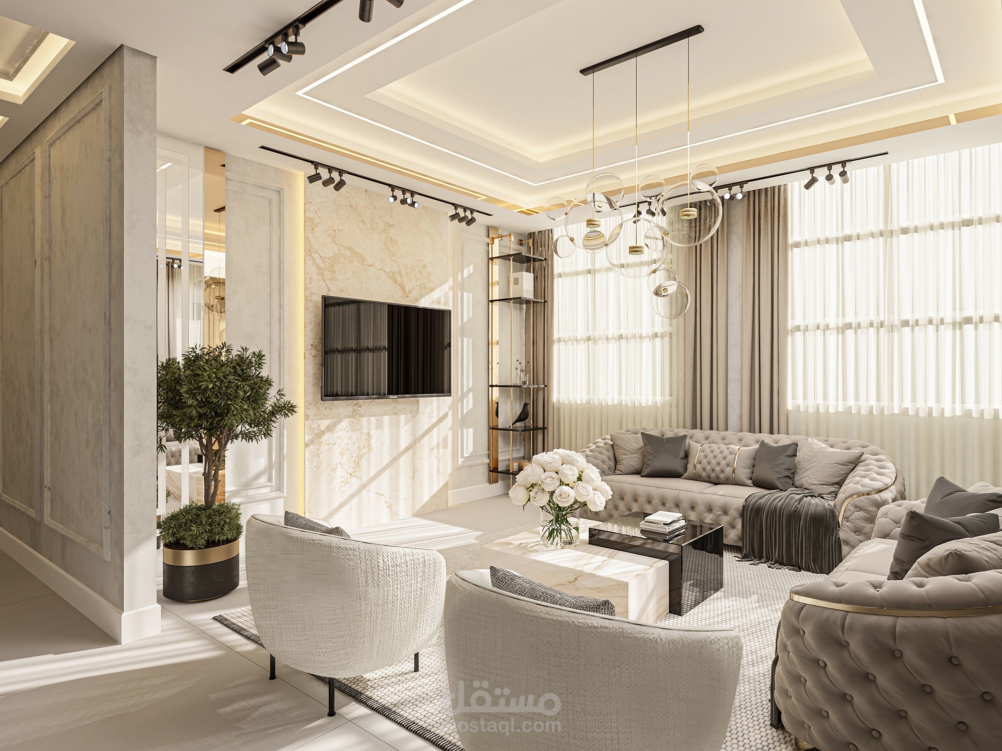 Neoclassical Living room