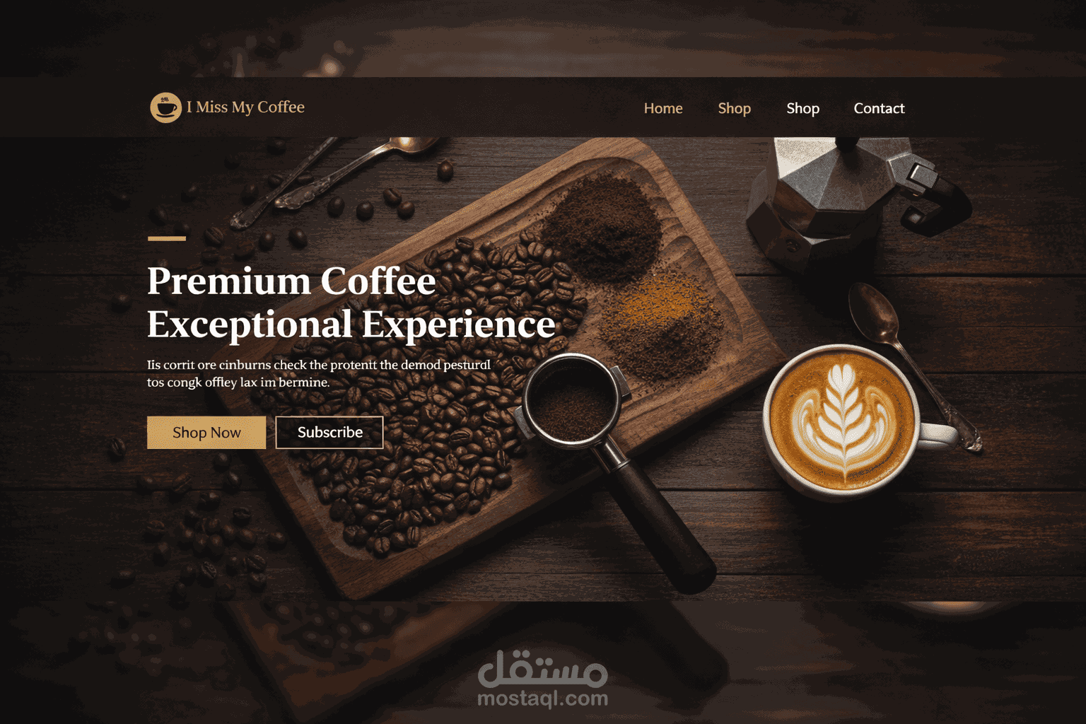 coffe shop site