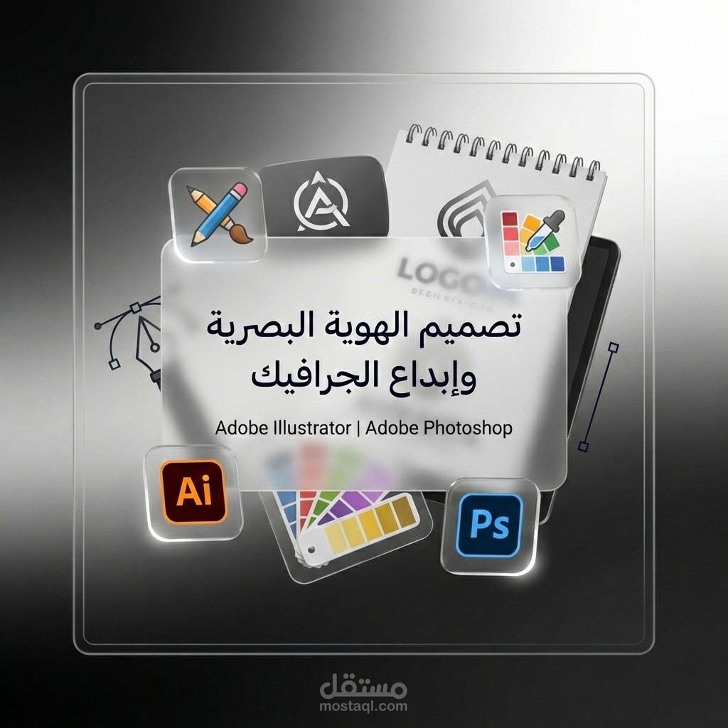 تصميم شعارات وهوية بصرية احترافية