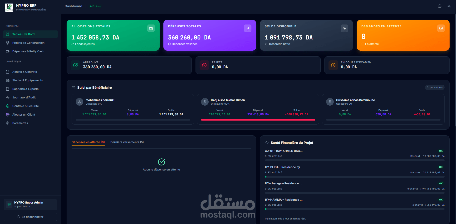 Hypro ERP - نظام سحابي متكامل لإدارة موارد المؤسسات (SaaS)
