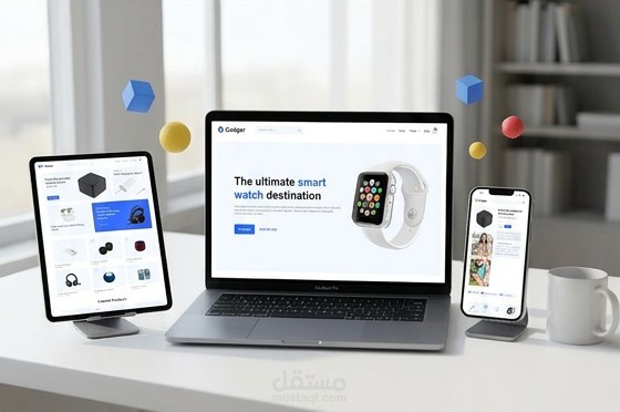 موقع متجر إلكتروني متكامل لمنتجات التكنولوجيا – Gadget Store Website