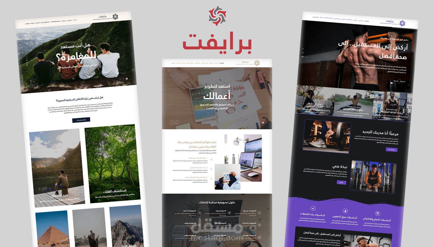 برايفت - قالب ووردبريس احترافي للمواقع الشخصية