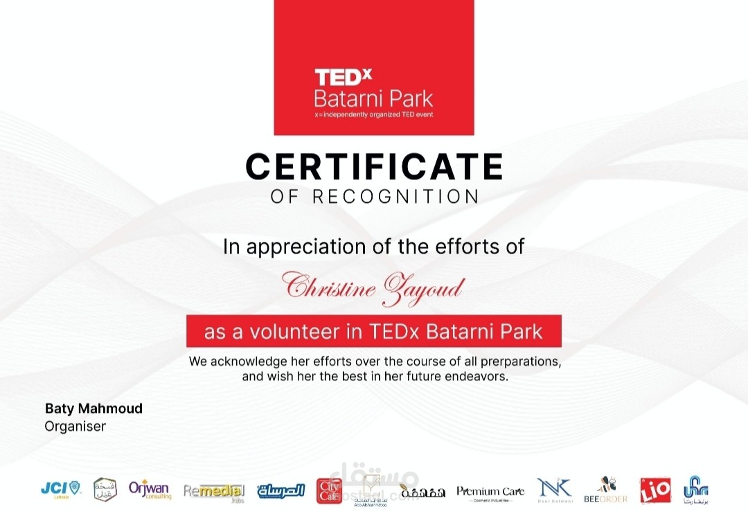 كتابة محتوى إبداعي في "TEDxBatarniPark"