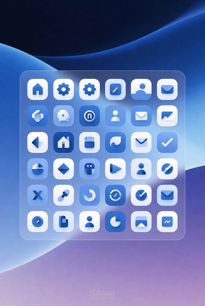 تصميم مجموعة أيقونات وعناصر واجهة مستخدم – Nova UI Icons