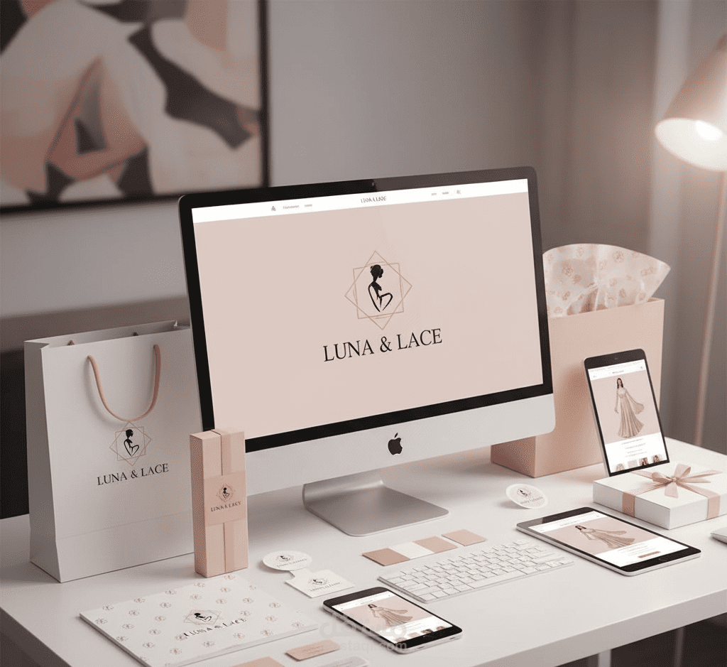 عمل لوجو احترافي وهوية بصرية