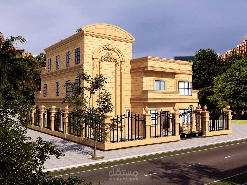 تصميم خارجي لفيلا