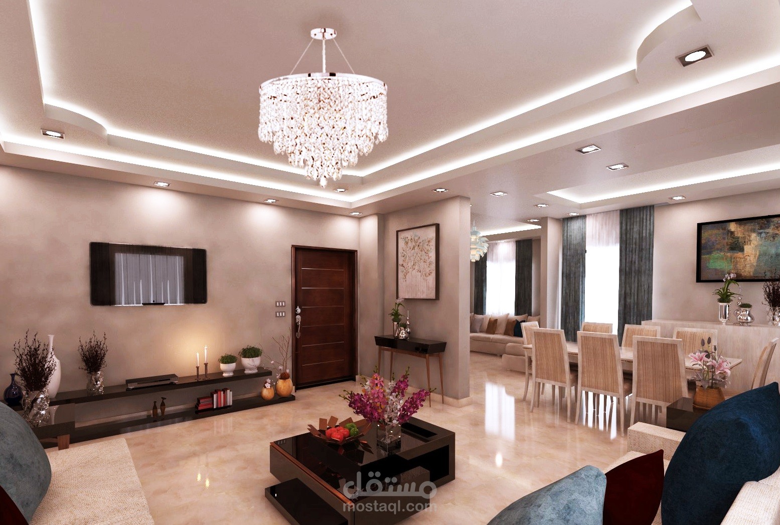 تصمميم داخلي لريسبشن