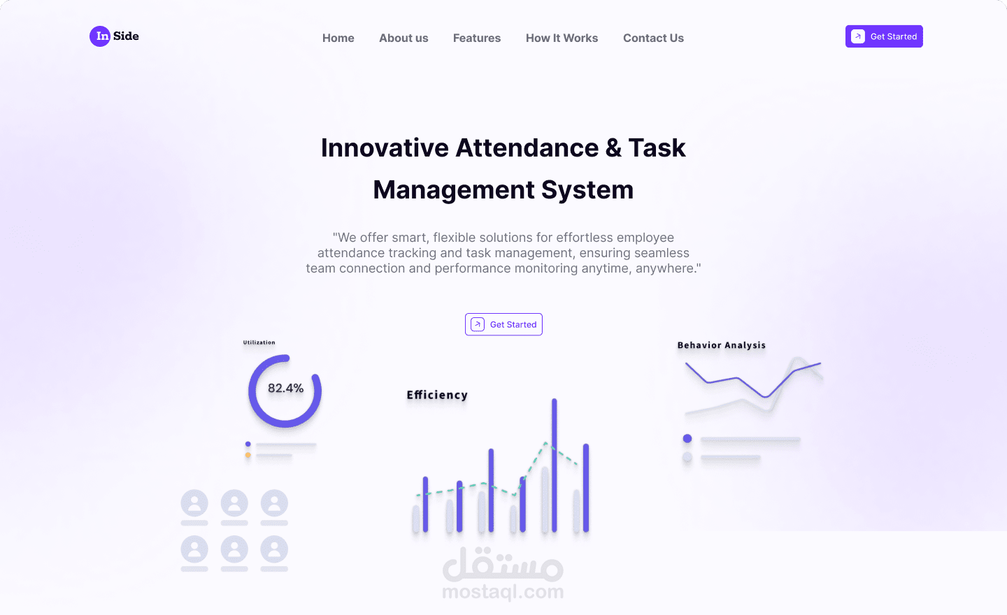 Landing Page - موقع لعرض الخدمات