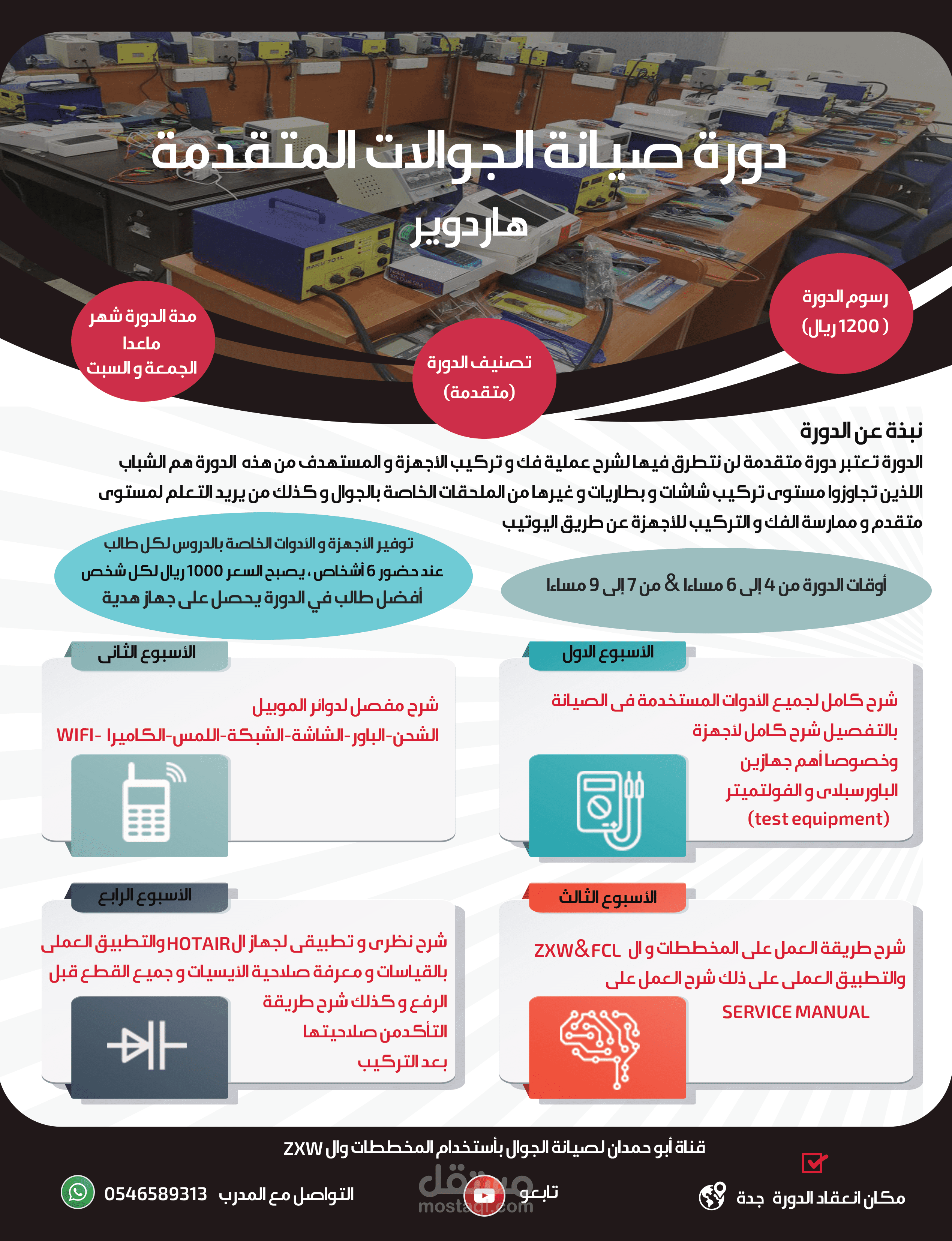 تصميم اعلان دورة