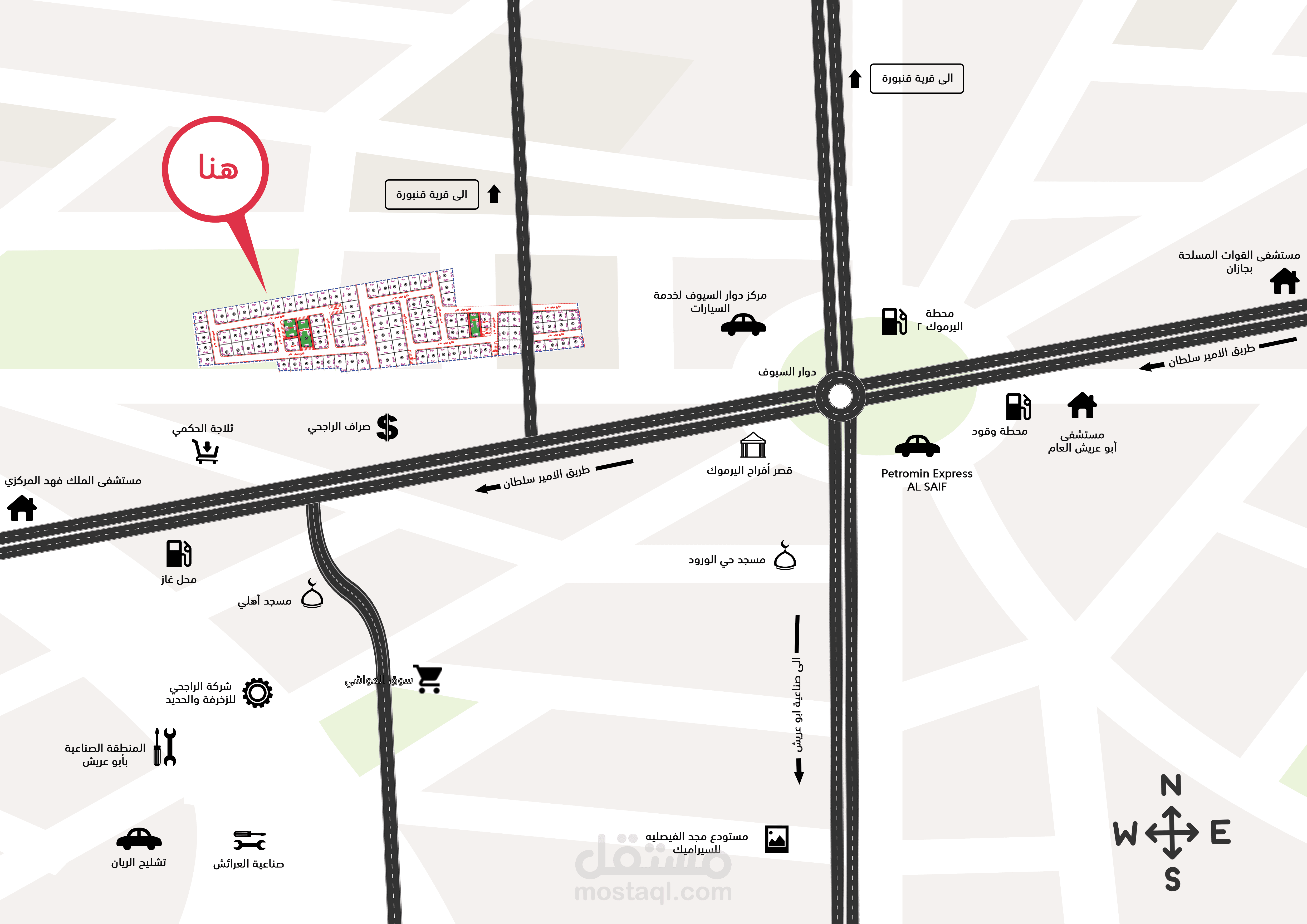 رسم خريطة موقع شركتك كروكى