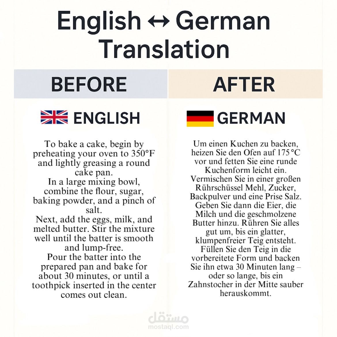 ترجمة من الانجليزية للألمانية