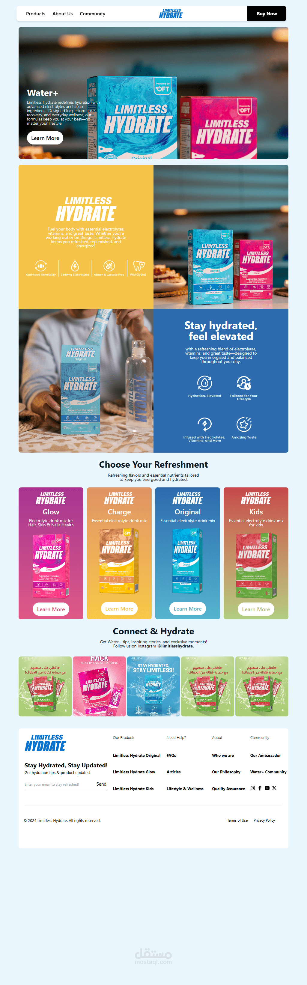 Limitless Hydrate Website