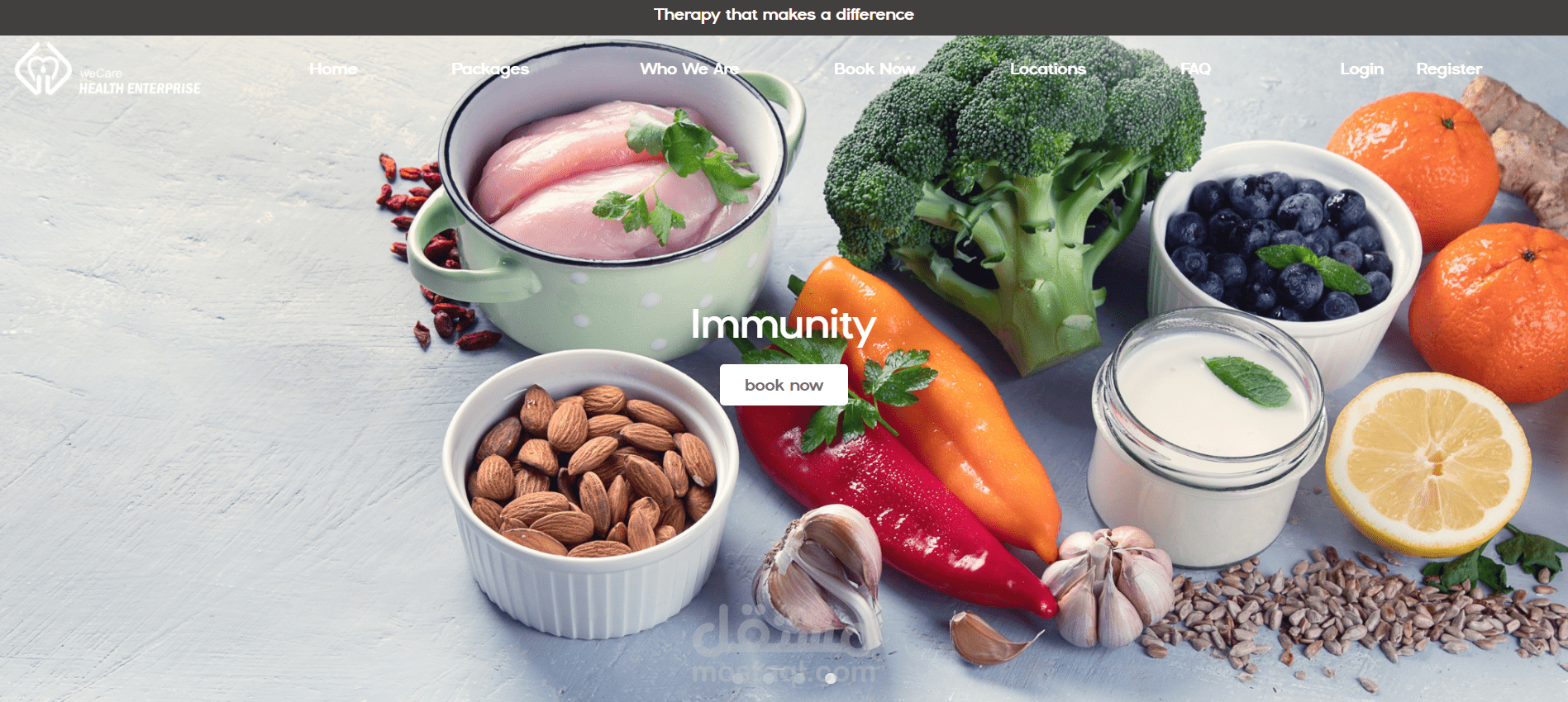 تطوير موقع لخدمة Beauty Infusion باستخدام React وBootstrap وتجهيز نظام حجز إلكتروني