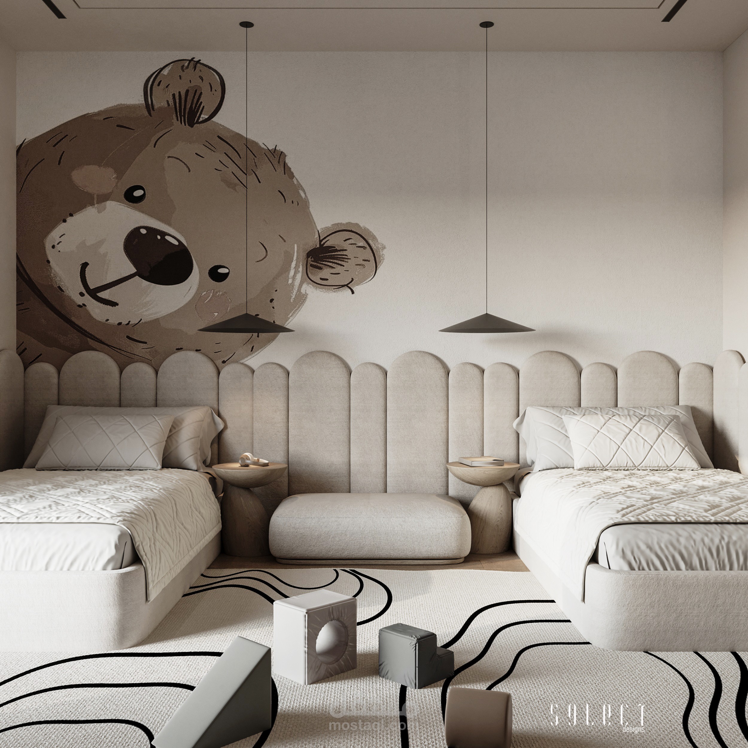 تصميم داخلى غرفة نوم أطفال