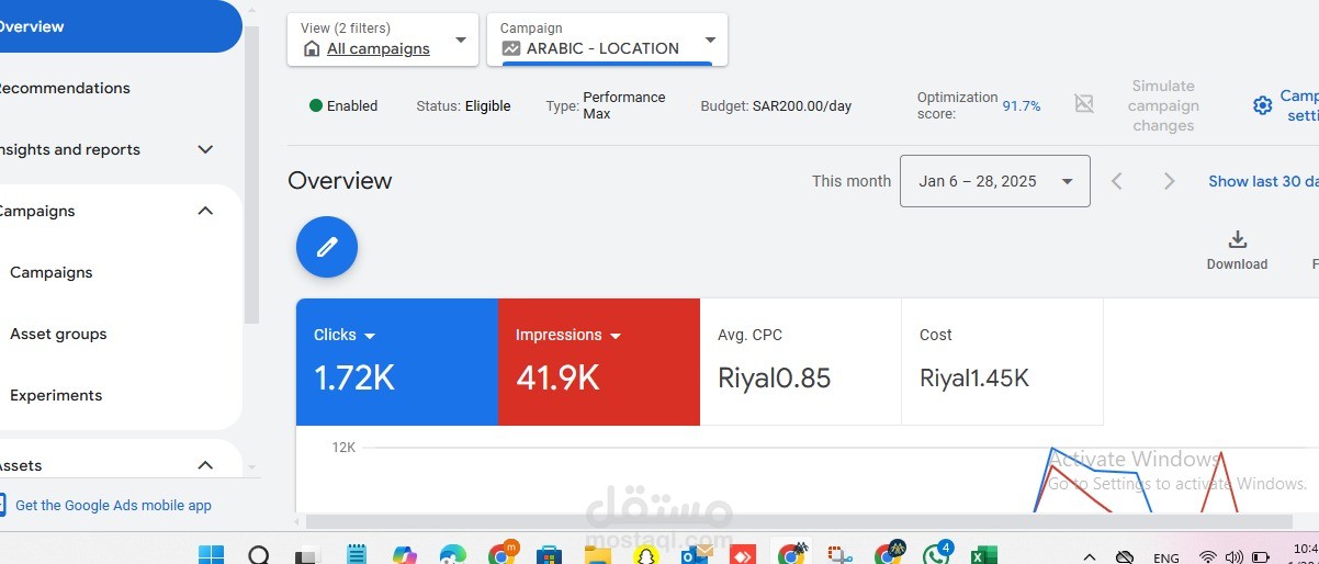 حمله اعلانيه على جوجل لفندق مشارف المدن بالرياض
