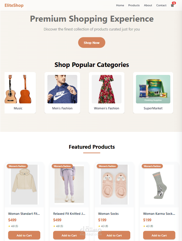 Professional E-Commerce Front-End Design & Development