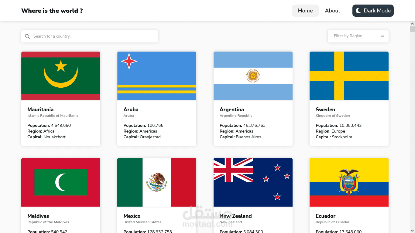 Frontend Mentor - REST Countries API with color theme switcher challenge solution