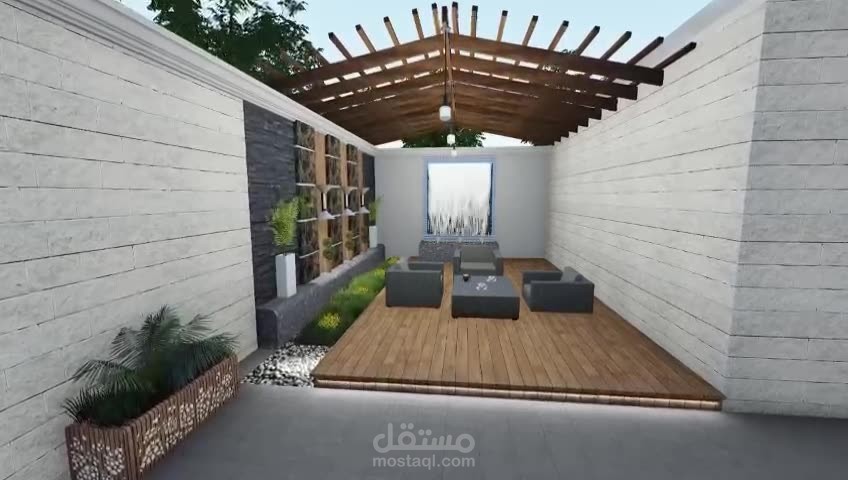 تصميم جلسة خارجية