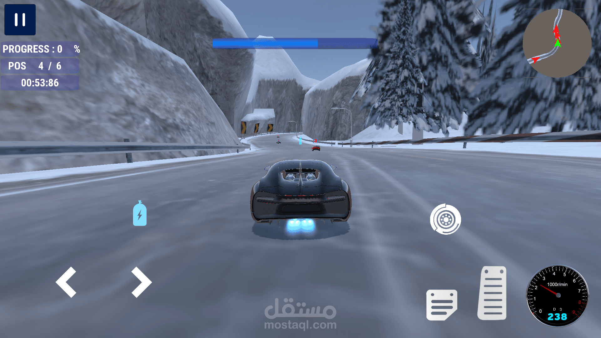 لعبة سباق اندرويد (Super race)