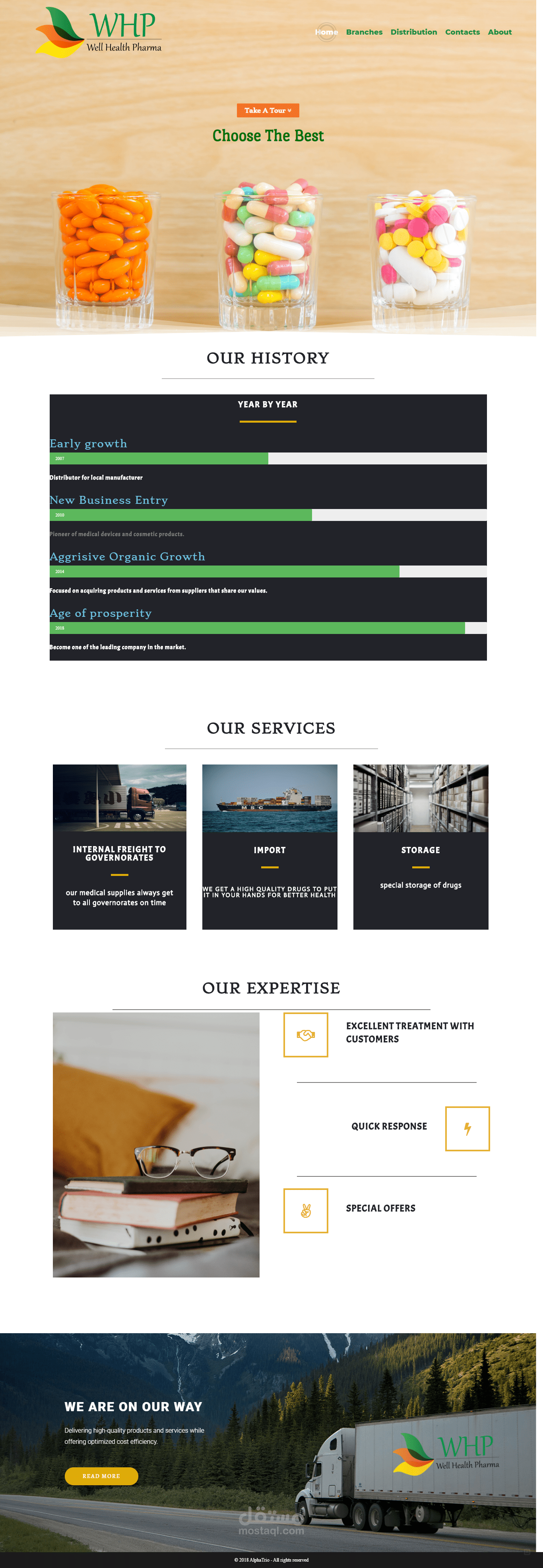 موقع شركة well health pharma