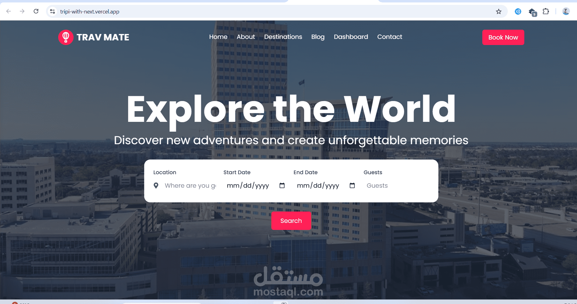 web development tripi app with next js