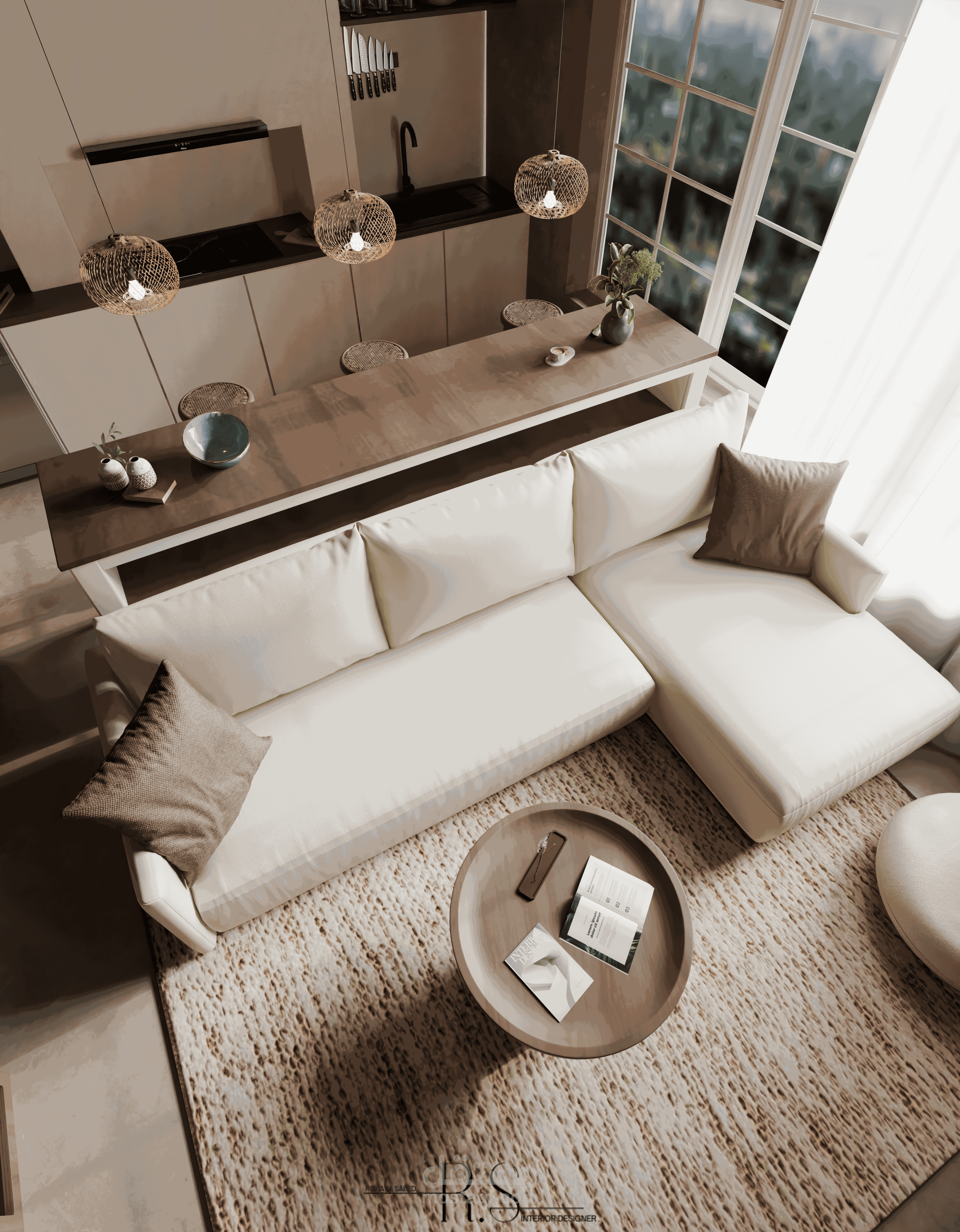 سحر ال rustic modern  في المساحات الذكيه