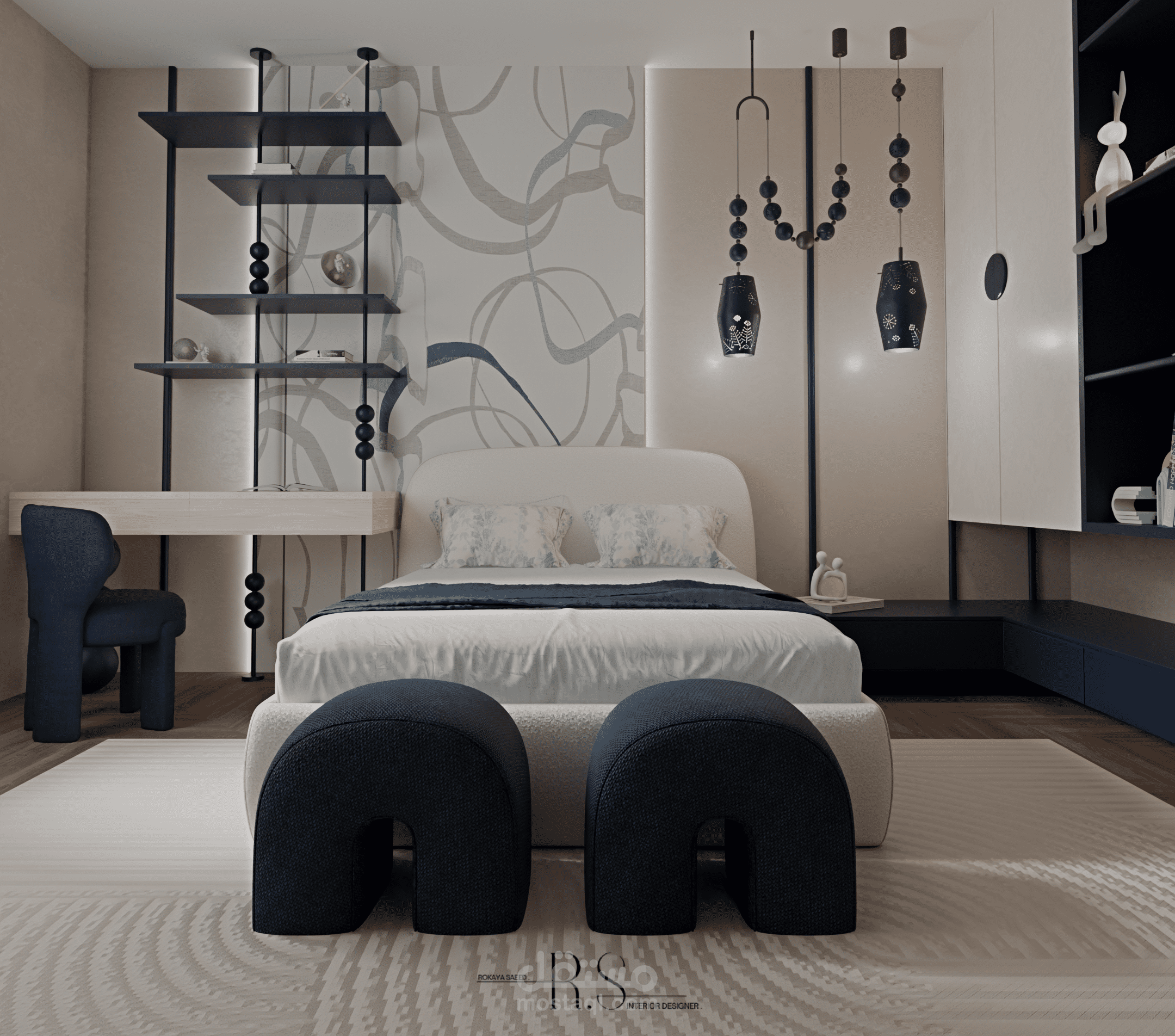 غرفه اطفال هندسيه حديثه