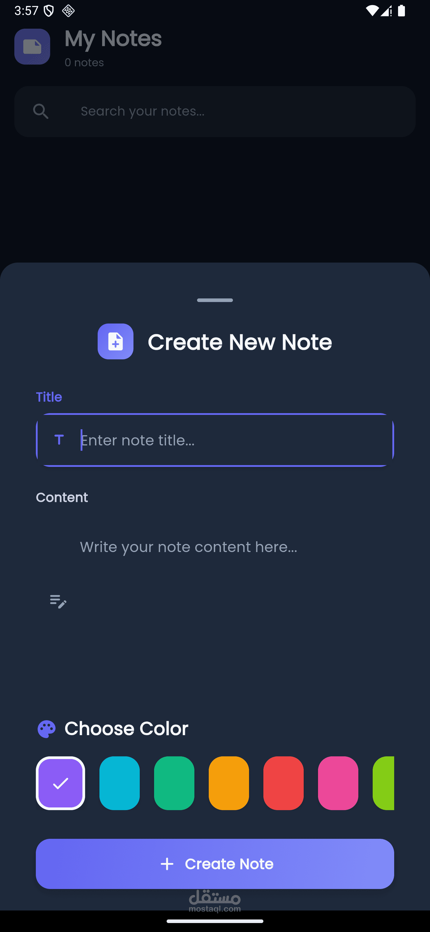 Notes App - for notes