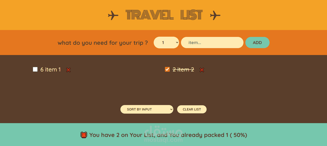 The Far Away Travel List