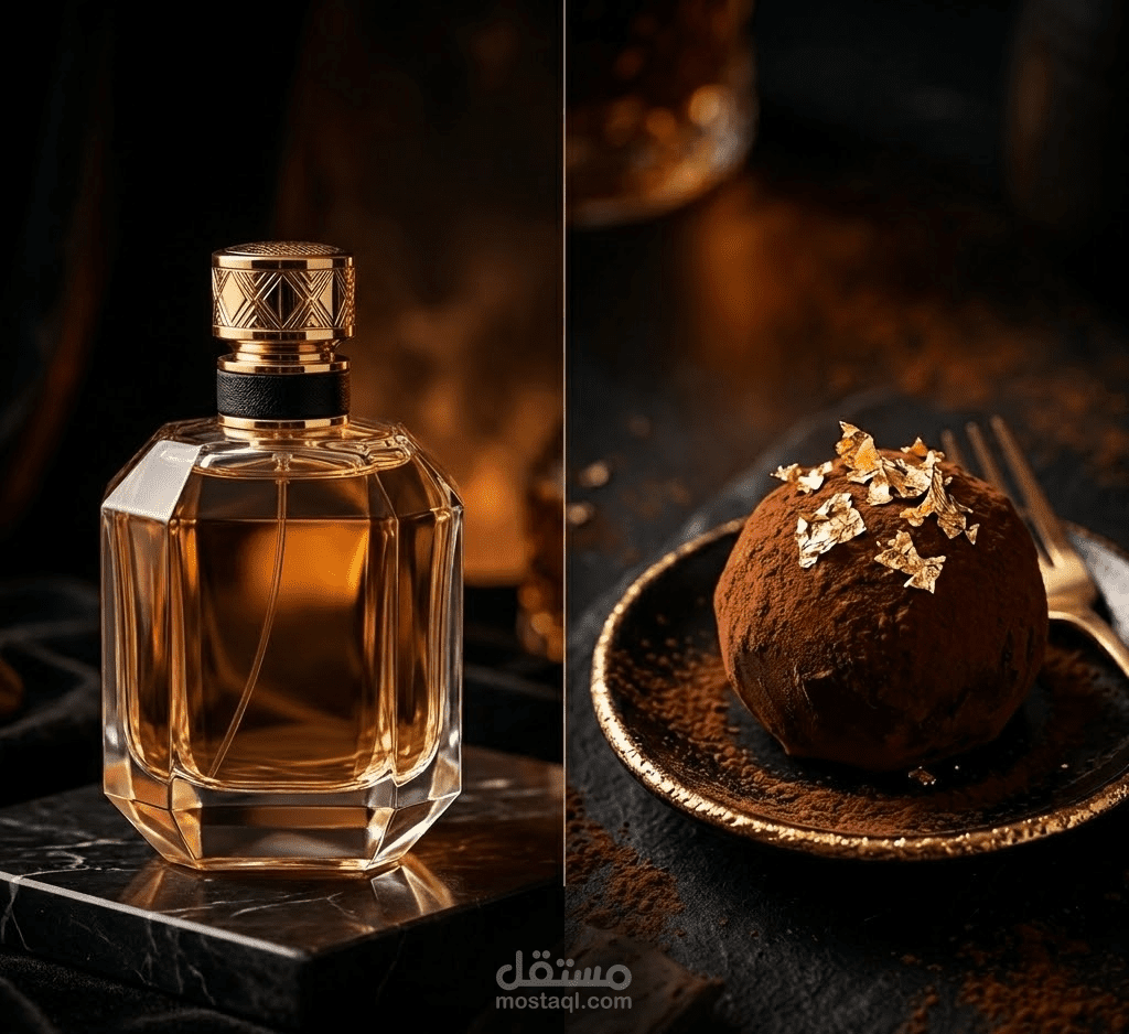 كاروسيل تسويقي فاخر لبراند عطور وحلويات