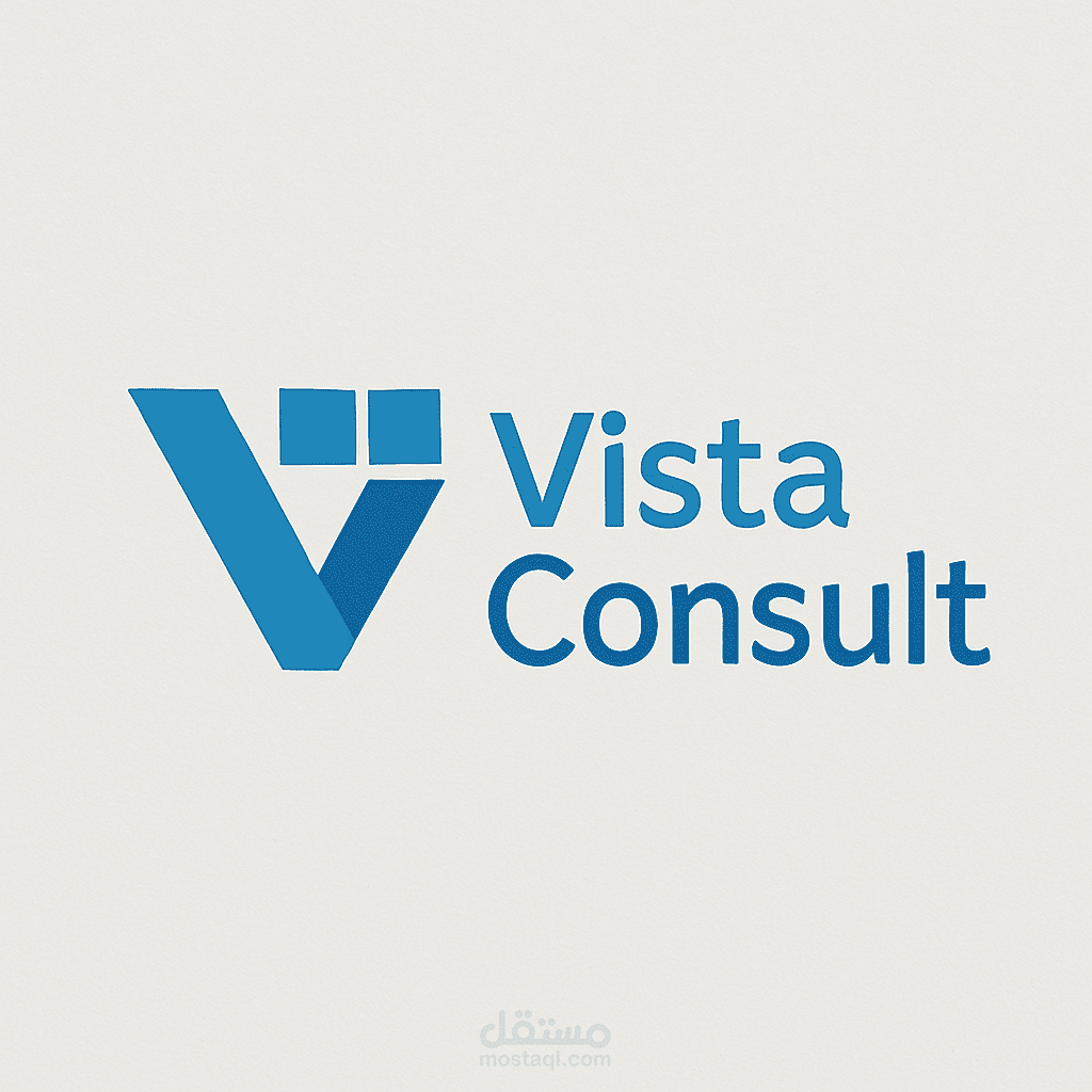 VistaConsult – شعار شركة استشارية