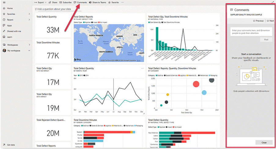 تحليل بيان علي POWER BI