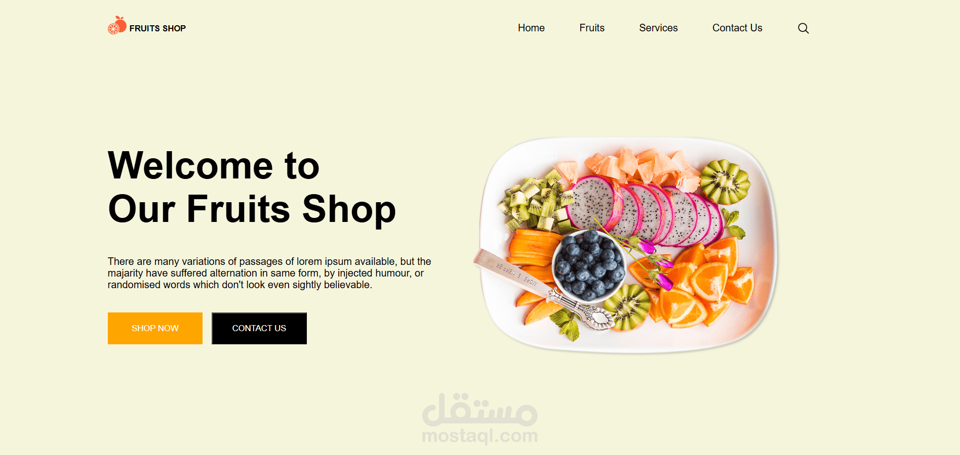 Modern Web Page UI with HTML & CSS