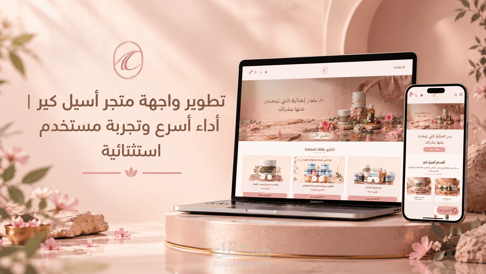 تطوير وتحسين متجر "أسيل كير" على منصة سلة (UI/UX وتسريع المتجر)