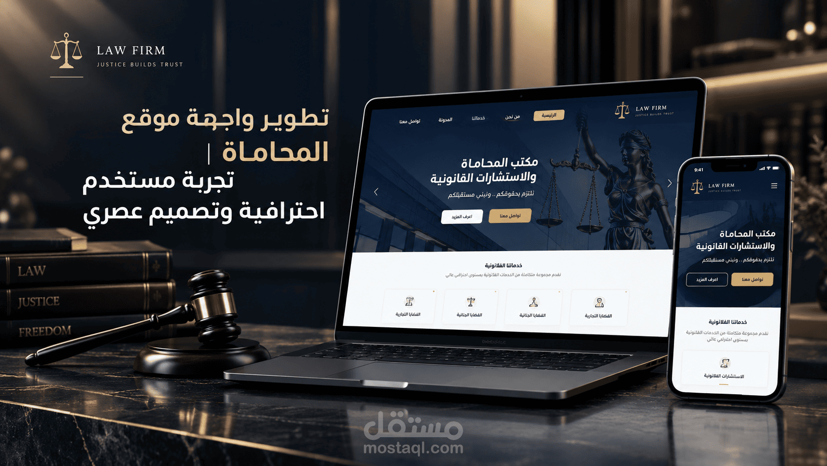 موقع تعريفي لمكتب البهاء للمحاماة