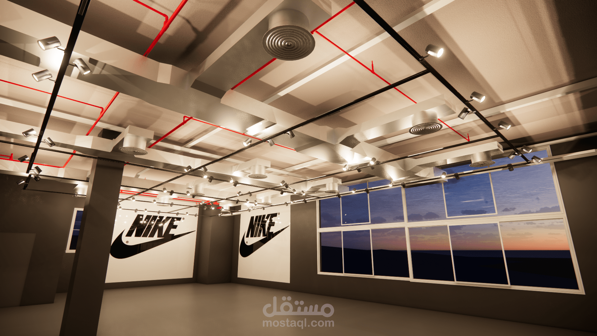 Nike brand new branches at Sheikh Zayed Strip Mall II