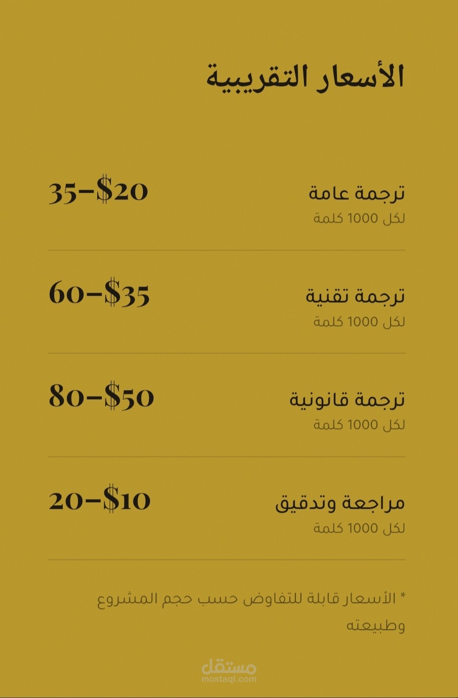 الترجمة
