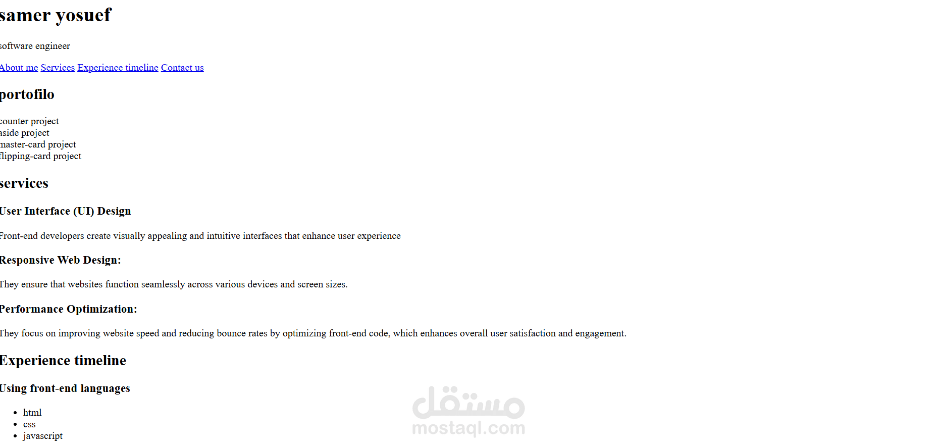 front-end developer
