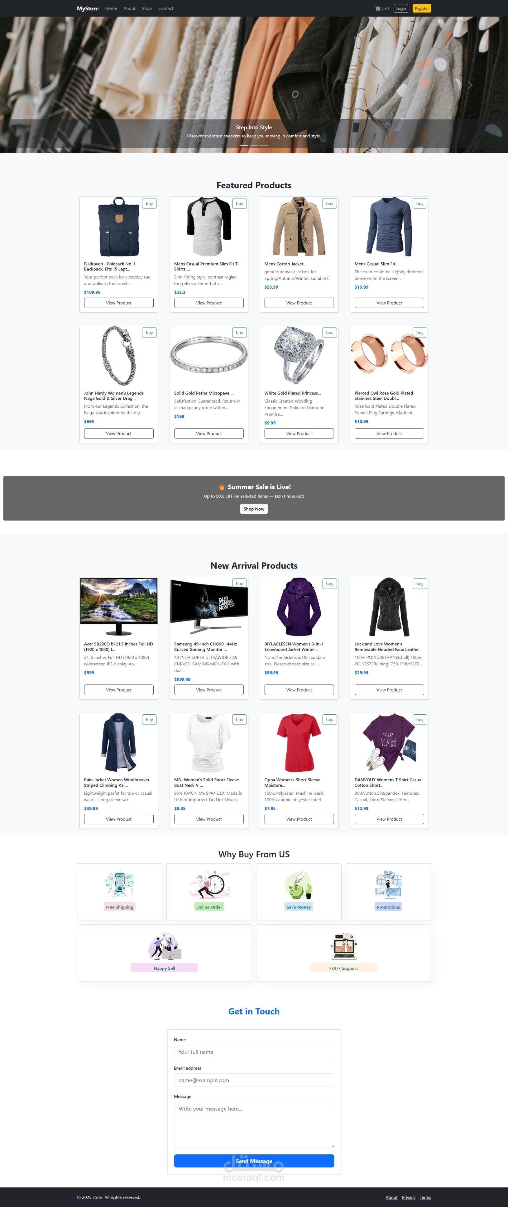 Modern E-Commerce Web App