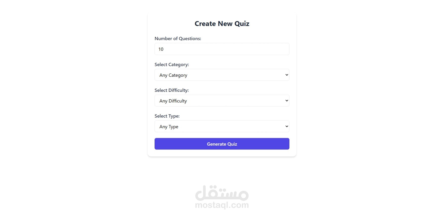 Quiz App with Dynamic Questions and Real-Time Scoring