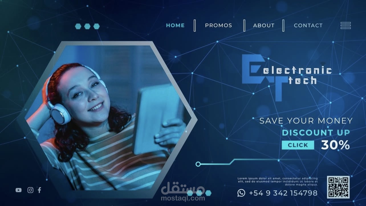 هوية بصرية مبتكرة لشركة Electric Tech - حلول المستقبل في عالم الكهرباء والتقنية”