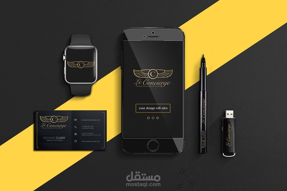 Logo Design - تصميم شعار و لوجو و هوية مؤسسات - Stationery & Branding