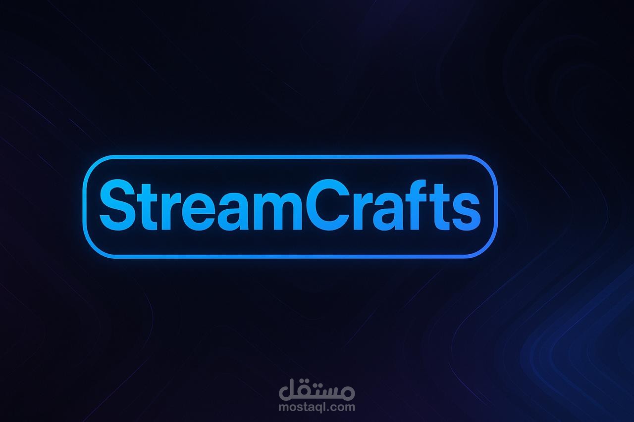 تصميم بانر بث مباشر احترافي في تويتش