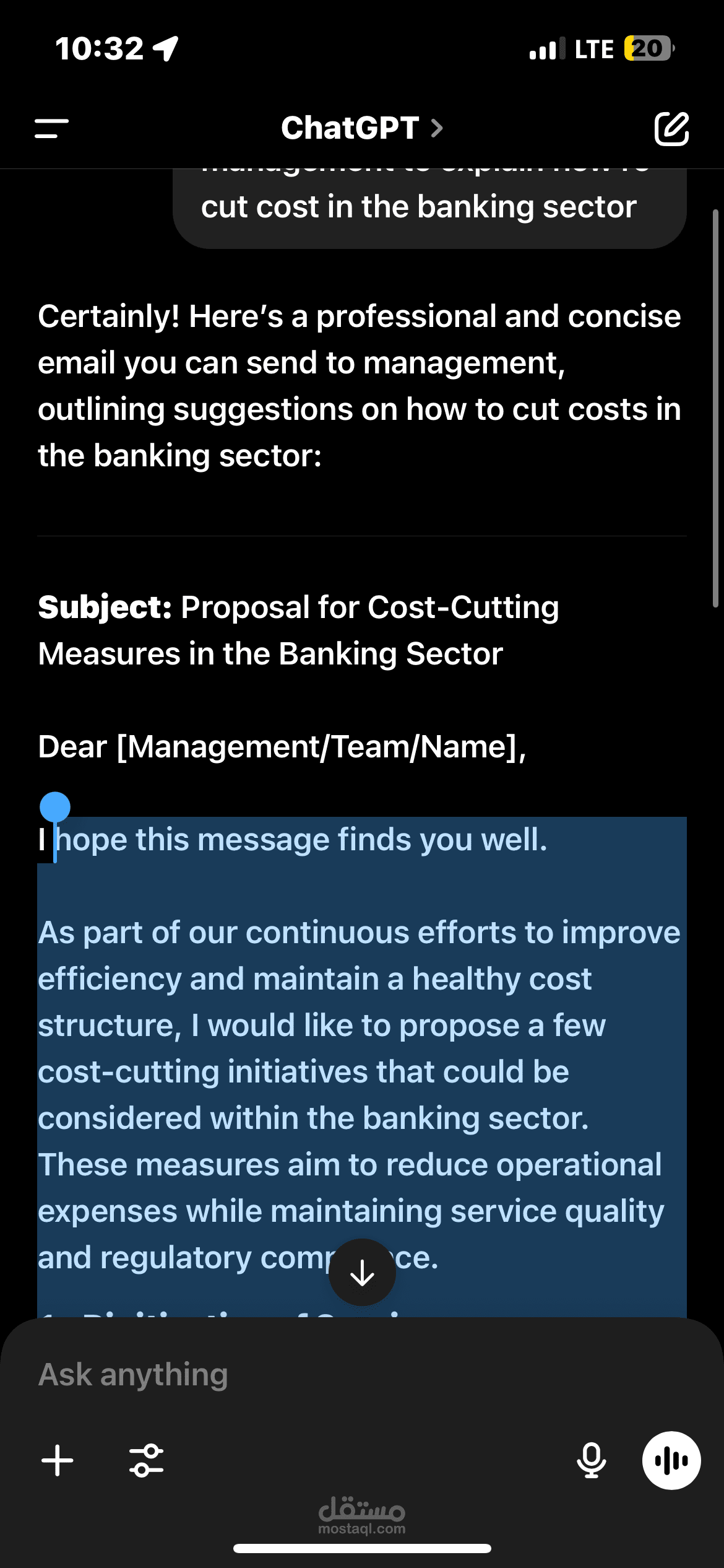 Research to minimize cost